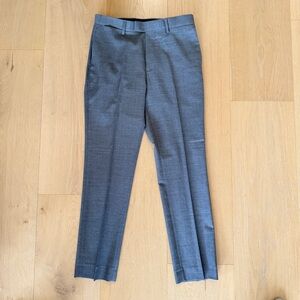 *Men’s* Banana Republic Slim Italian Sharkskin Suit Pant Dark Gray - 29x30